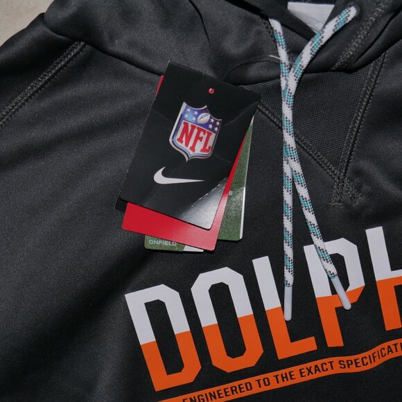 Nike Men's Size L-XL Sweatsuit 2 PC Hoodie Joggers Outfit Miami Dolphins NWT - Picture 10 of 13